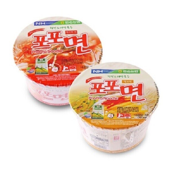 동송농협 철원오대쌀 쌀국수 포포면 반반(얼큰한 맛, 멸치 맛) (92g * 12개입)